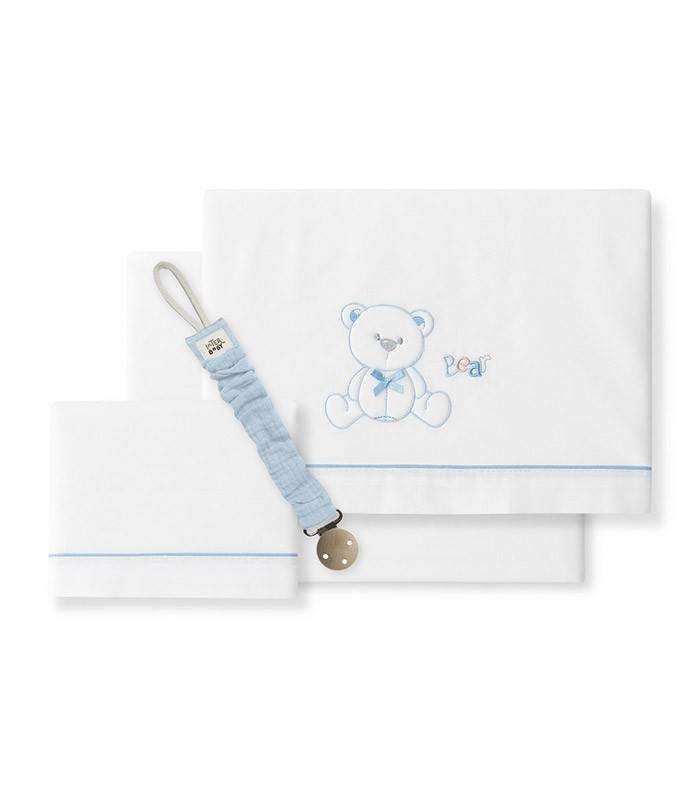 GOTEXTIL | Sabanas cuna OSO LAZO 100% Algodón Interbaby