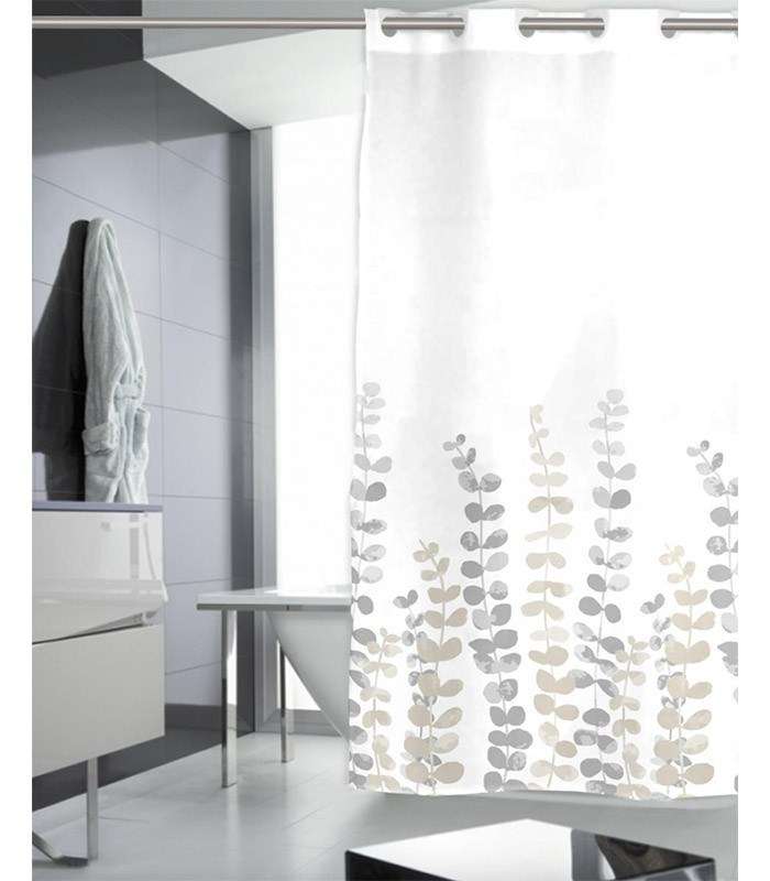 GOTEXTIL | Cortina de Baño DRASS Secaneta Stilia – 180x200 cm Hidrofugada y Antimoho con Sistema Click-Clack