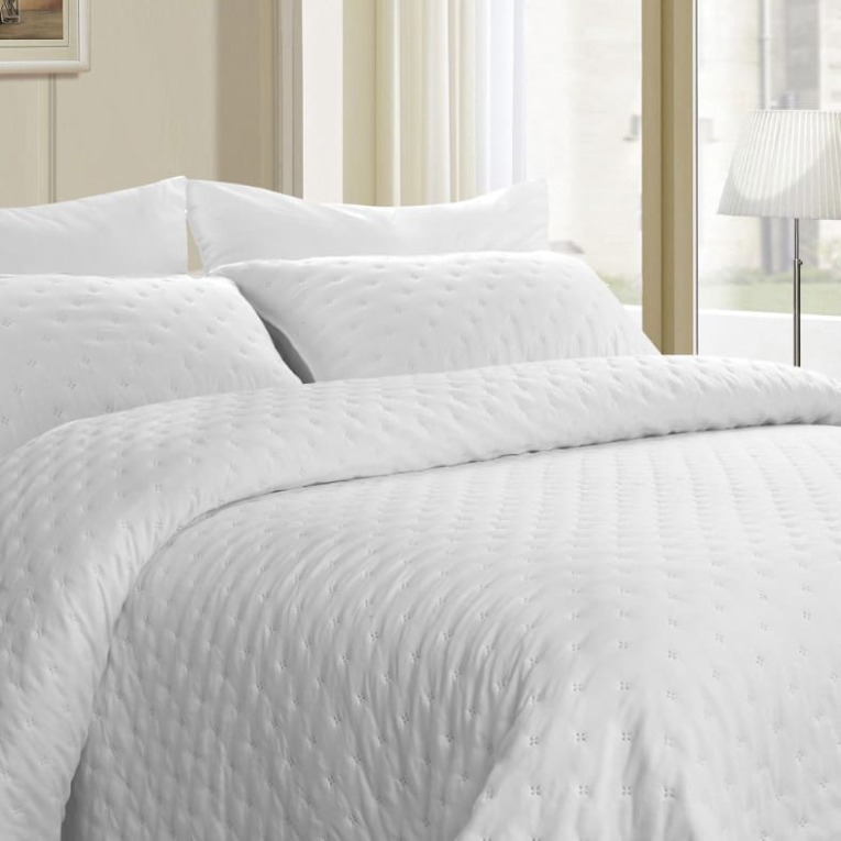 GOTEXTIL | Colcha Bouti Verano MATTINA Stilia Soft Touch con Fundas de Cojín | Colcha Verano Ligera 100 g/m²