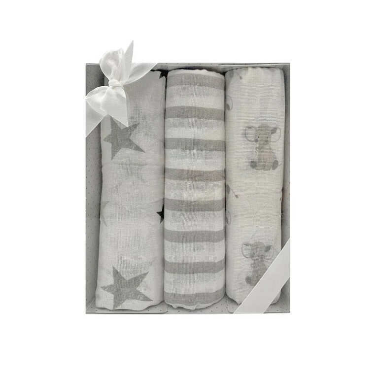 GOTEXTIL | Gasas bebé algodón estampadas 3 piezas 1398 Duffi