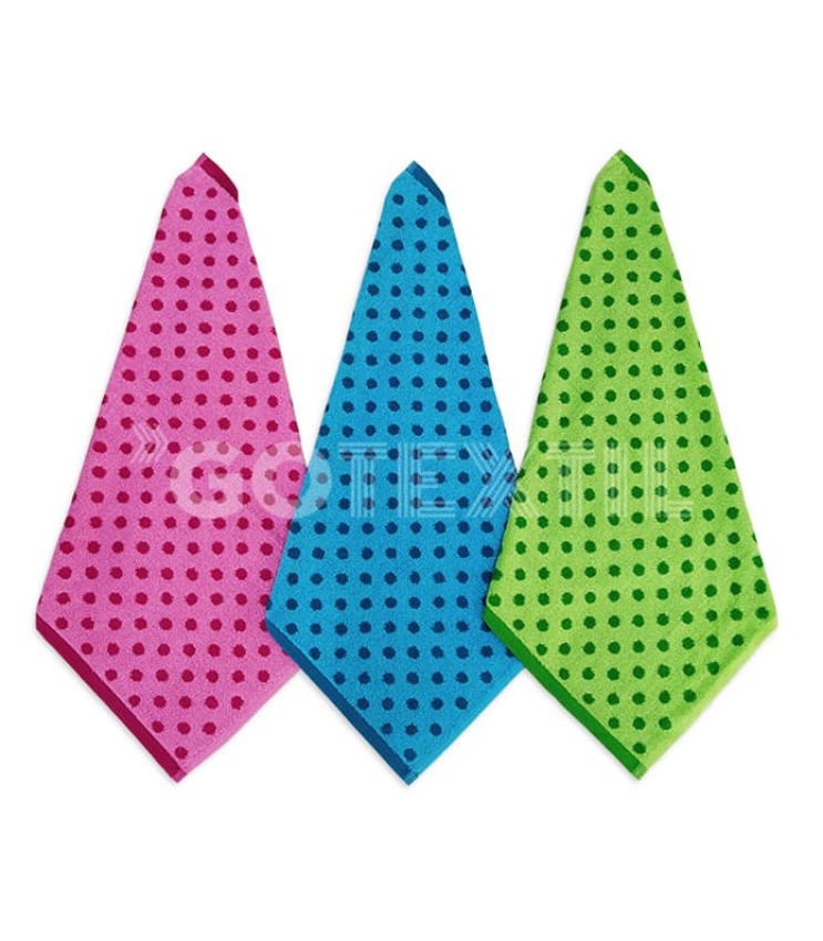 GOTEXTIL | Paños de cocina Trovador LUNARES 227 pack 3 - Algodón rizo 480 g/m²