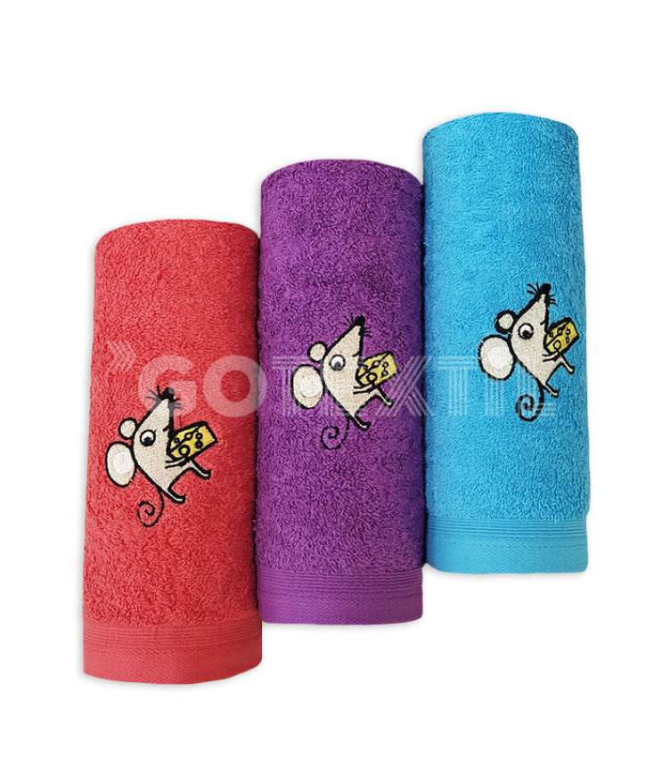 GOTEXTIL | PAÑOS COCINA TROVADOR BORDADOS RATOLÍN PACK 3
