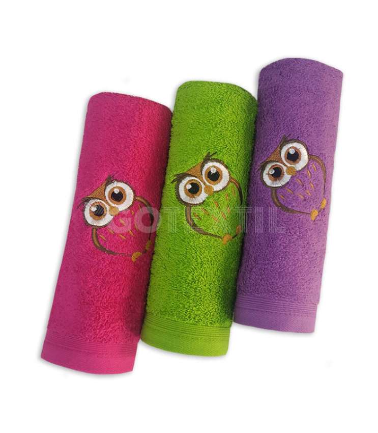 GOTEXTIL | PAÑOS COCINA BORDADOS TROVADOR BUHO PACK 3