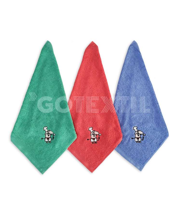 GOTEXTIL | PAÑOS COCINA TROVADOR BORDADOS CHEF PACK 3