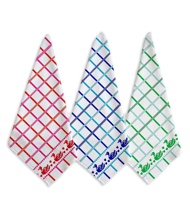 GOTEXTIL | PACK 3 PAÑOS COCINA CISNE SECANETA STILIA