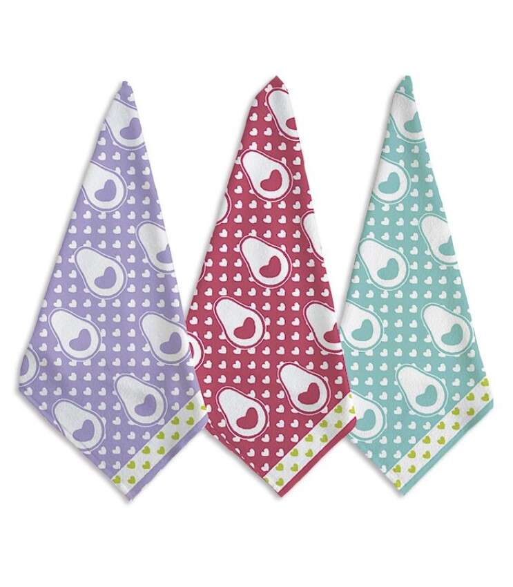 GOTEXTIL | PACK 3 PAÑOS COCINA AGUACATE SECANETA STILIA