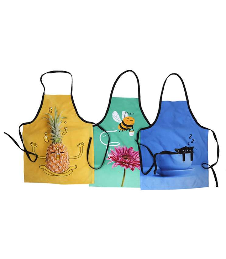 GOTEXTIL | Pack 3 Delantales cocina antimanchas COLORS Stilia