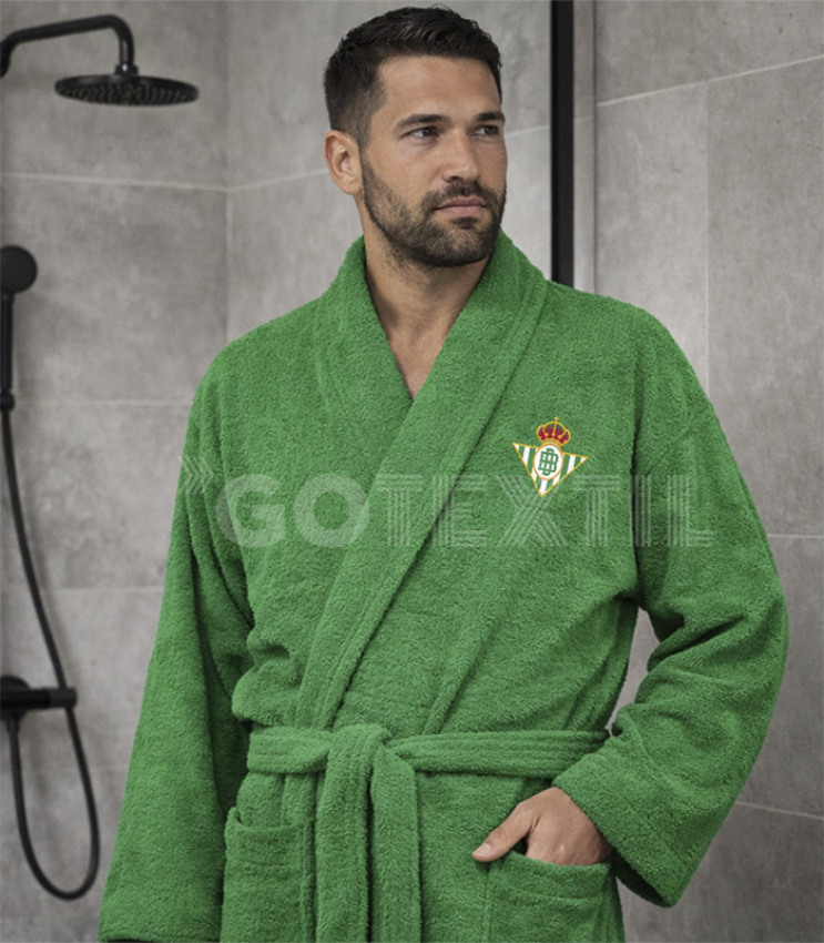 GOTEXTIL | Albornoz Real Betis Adulto 100% Algodón – Oficial 400 g/m²