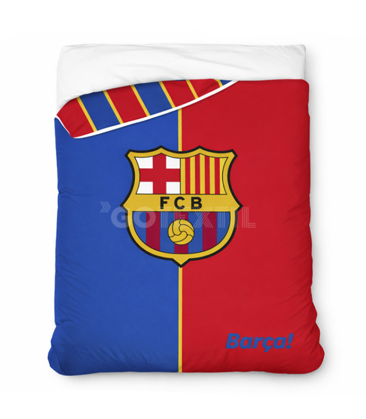 GOTEXTIL | Edredón Nórdico Reversible FC BARCELONA ESCUDO Asditex - Cama 90/105 cm - Licencia Oficial