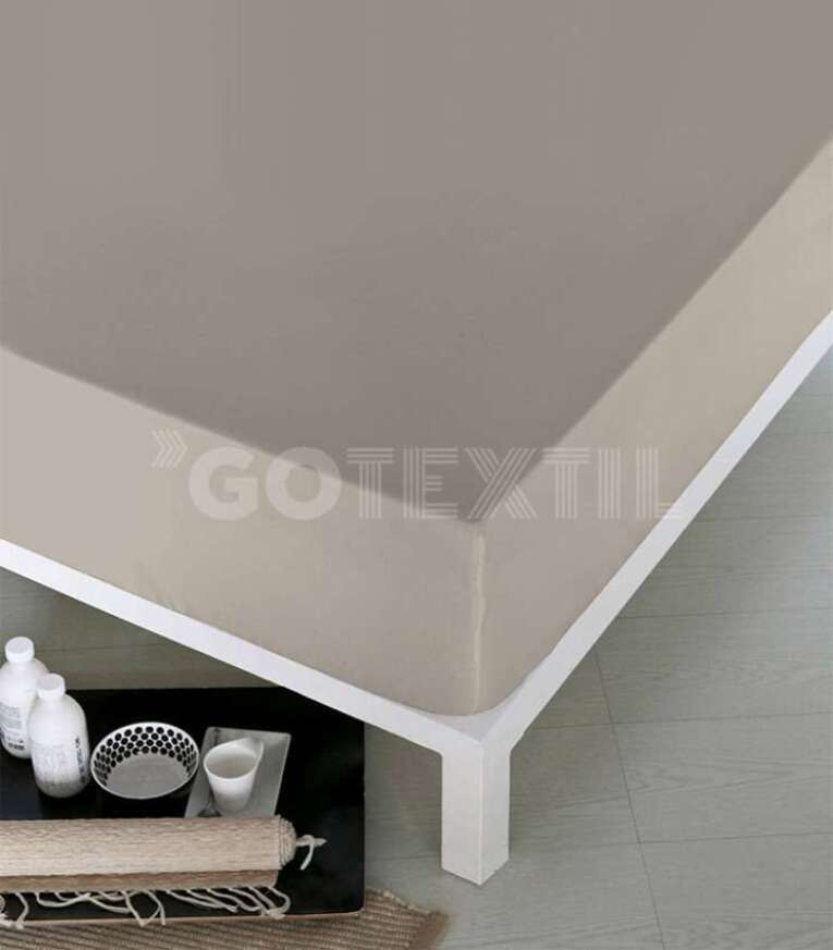 GOTEXTIL | Sábana bajera lisa GOTEXTIL – algodón y poliéster, ajuste perfecto y duradera
