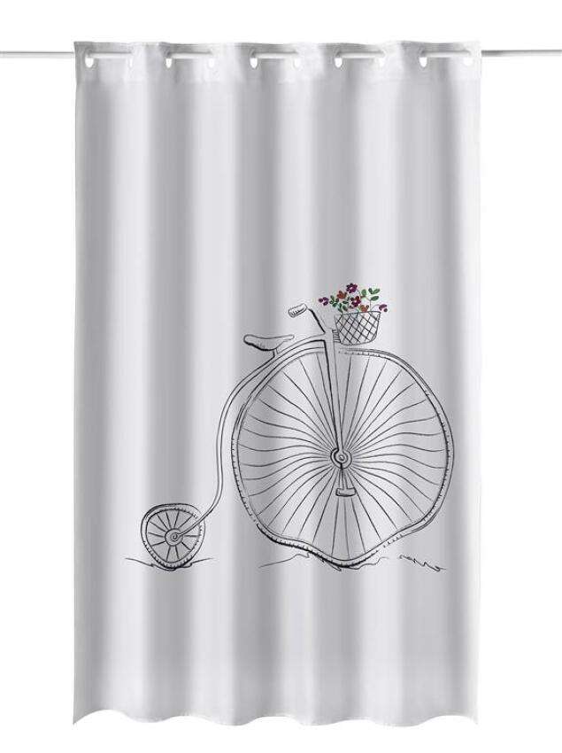 GOTEXTIL | CORTINA DE BAÑO MÁGICA 289 BIKE ATENAS HOME 180x200cm