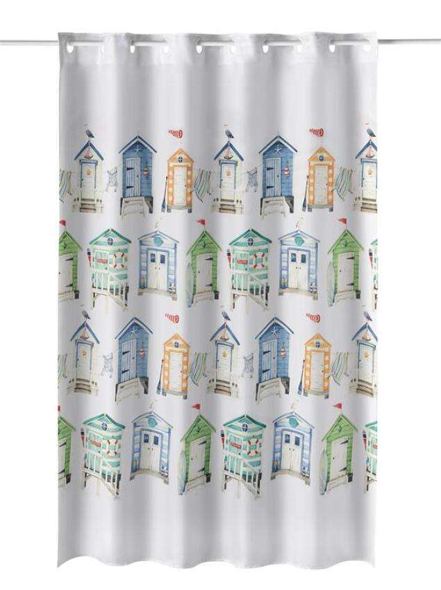 GOTEXTIL | CORTINA DE BAÑO MÁGICA CASITAS 292 ATENAS HOME 180x200cm