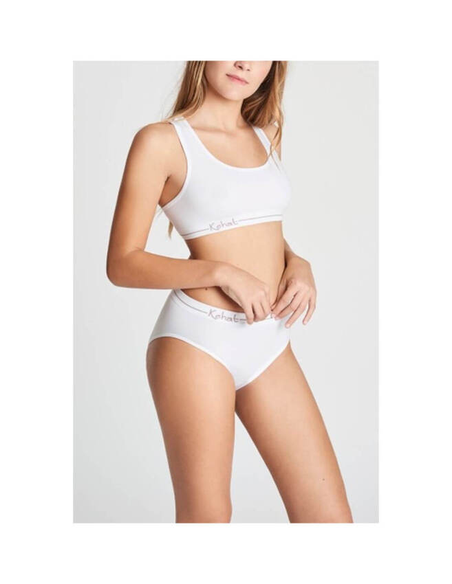 GOTEXTIL | Conjunto top y braguita sin costuras niña KEHAT de algodón elástico