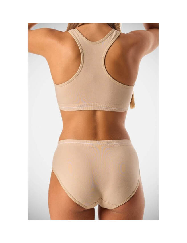 GOTEXTIL | Conjunto top y braguita sin costuras niña KEHAT de algodón elástico
