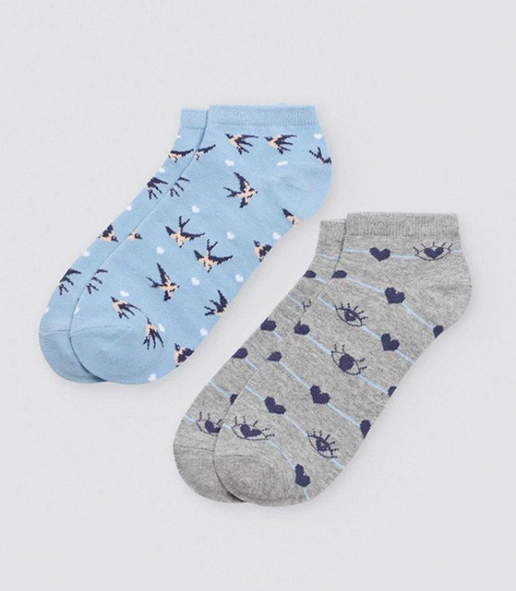 GOTEXTIL | PACK 2 DE CALCETINES CORTOS ESTAMPADOS YSABEL MORA 12252 