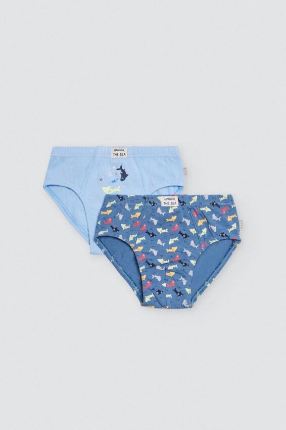 GOTEXTIL | PACK 2 SLIPS ALGODÓN ESTAMPADOS YSABEL MORA 18433