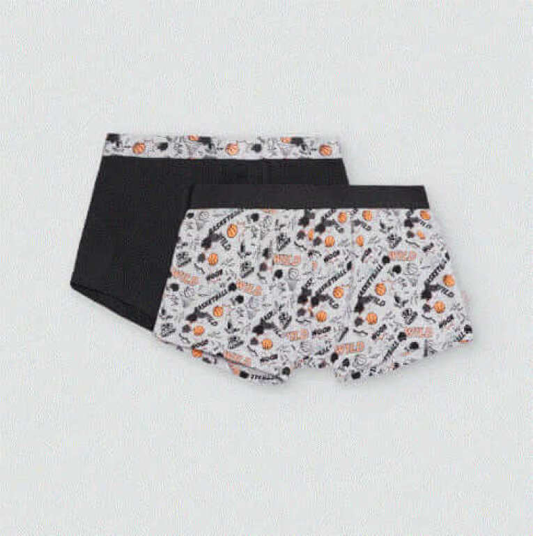 GOTEXTIL | PACK DE 2 BOXERS JUVENILES ESTAMPADOS BALONCESTO YSABEL MORA 18968