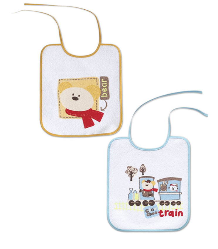 GOTEXTIL | PACK 2 BABEROS RIZO PLASTIFICADO 25x30 INTERBABY 00133