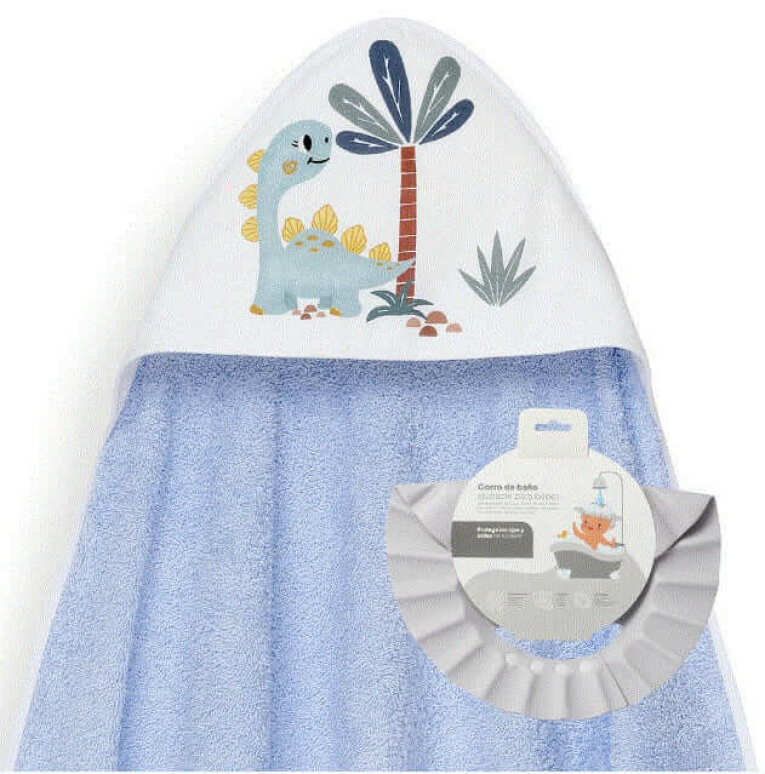 GOTEXTIL | CAPA BAÑO DINOSAURIO PALMERA + GORRO 01261 INTERBABY