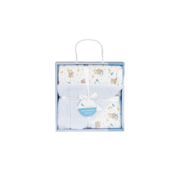 GOTEXTIL | MANTA CON BORREGUILLO ELEFANTE 00920 INTERBABY