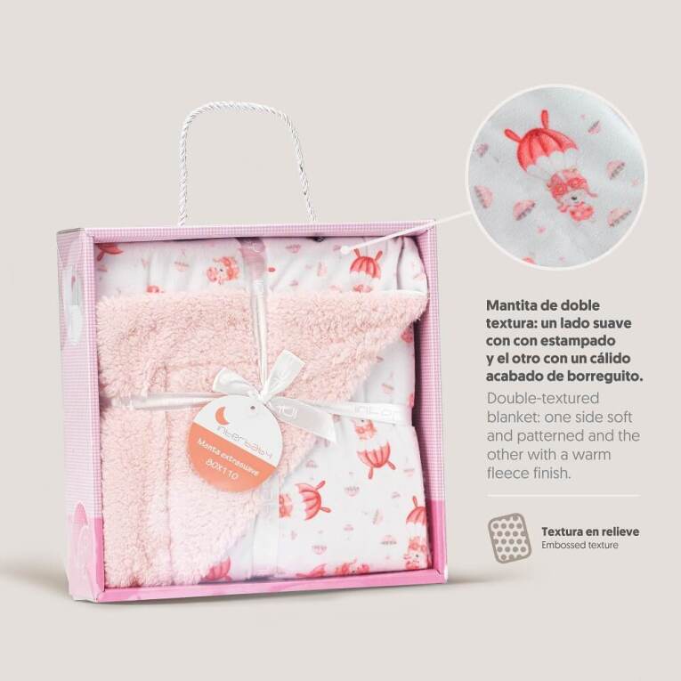 GOTEXTIL | MANTA CON BORREGUILLO PARACAIDISTA 00918 INTERBABY