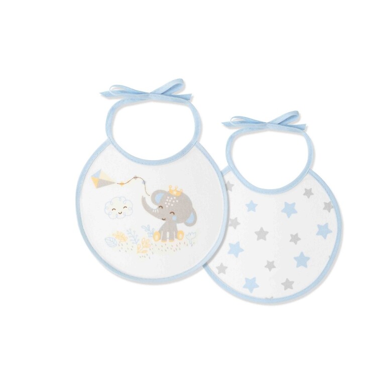 GOTEXTIL | PACK 2 BABEROS CACHIRULO ESTRELLAS 00360 INTERBABY