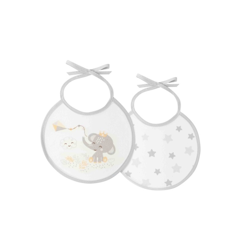 GOTEXTIL | PACK 2 BABEROS CACHIRULO ESTRELLAS 00360 INTERBABY