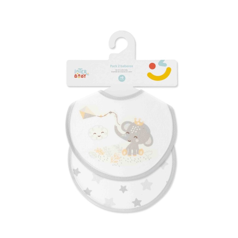 GOTEXTIL | PACK 2 BABEROS CACHIRULO ESTRELLAS 00360 INTERBABY