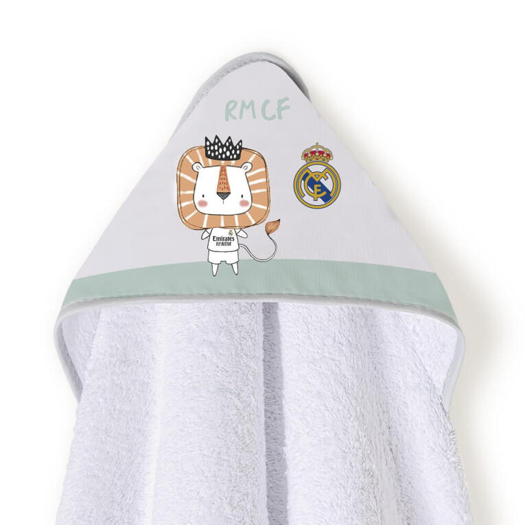 GOTEXTIL | CAPA BAÑO BEBÉ REAL MADRID LEÓN ESCUDO INTERBABY