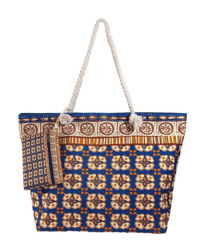GOTEXTIL | BOLSO PLAYA ESTAMPADO INDIA 40x60CM 06542 SUN&SURF