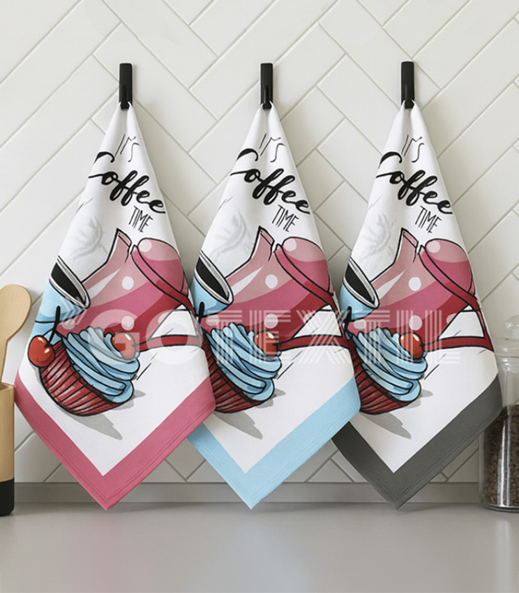 GOTEXTIL | TROVADOR | Paños Cocina COFFEE Rizo Algodón Pack 3 Unidades