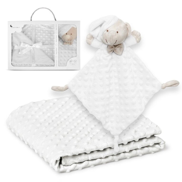 GOTEXTIL | Manta + Dou Dou burbujas osito Interbaby PD001 – Set regalo bebé recién nacido