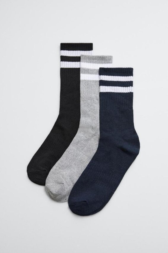 GOTEXTIL | Pack 3 calcetines deportivos puño a rayas - Ysabel Mora 22968