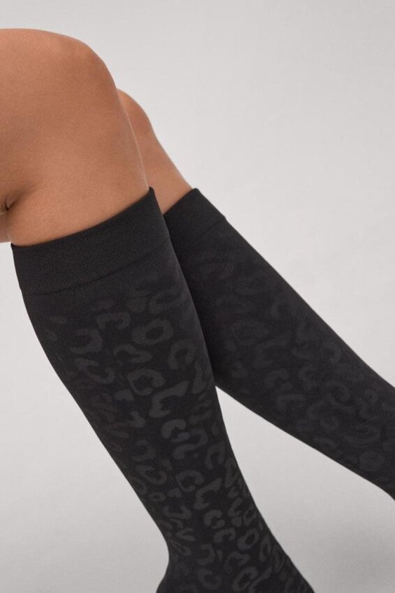 GOTEXTIL | Mini media térmica leopardo 140 denier Ysabel Mora 15130 – Calidez y estilo animal print