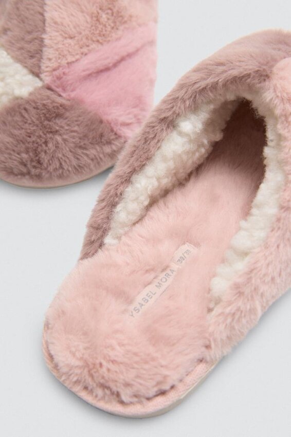 GOTEXTIL | Zapatillas de Casa Pelo Mujer Ysabel Mora 14152 – Colores pastel, suaves y cómodas