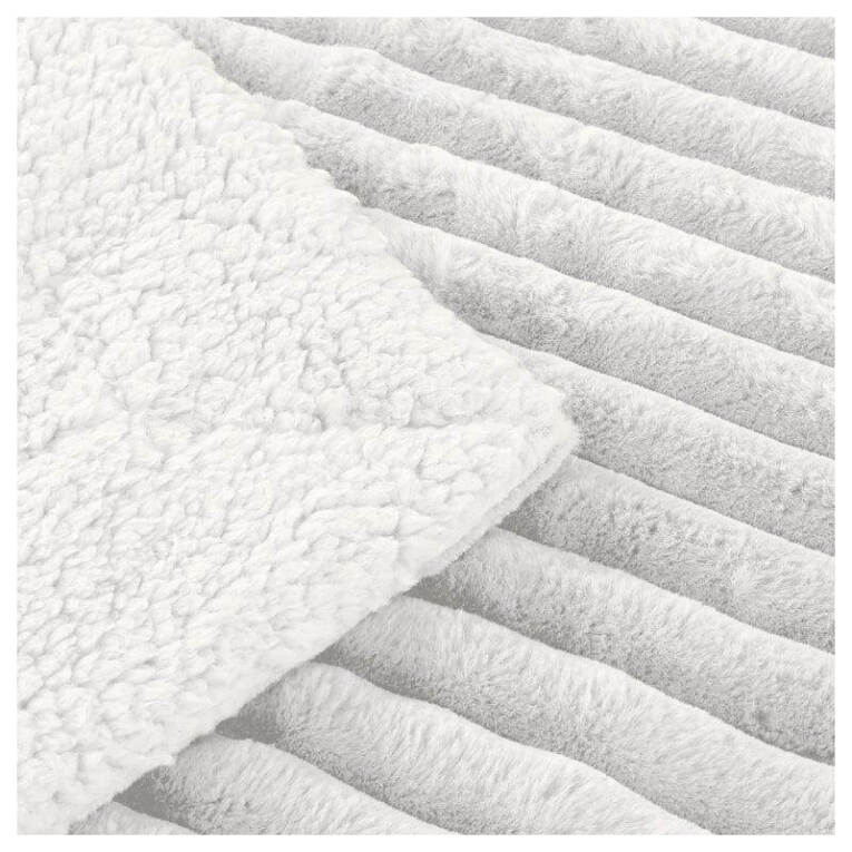 GOTEXTIL | Edredón Sherpa Borreguillo Lesseo Stilia Super Soft | Cama 150 cm | Color Gris o Tiza
