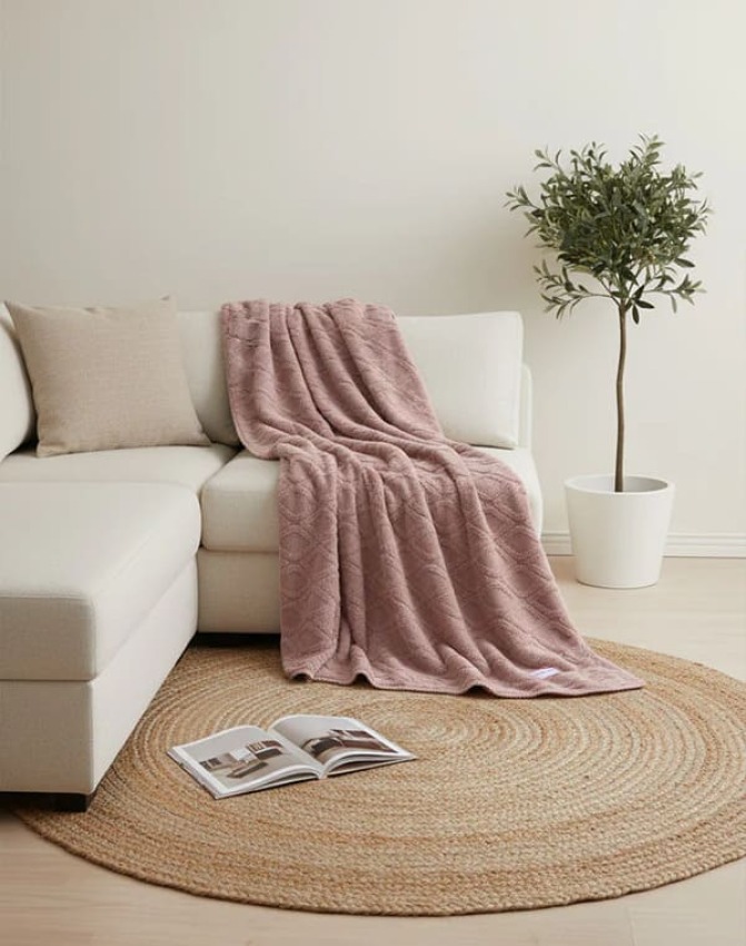 GOTEXTIL | Manta Plaid Ysabel Mora 50027 | Pelo Suave y Diseño Texturizado