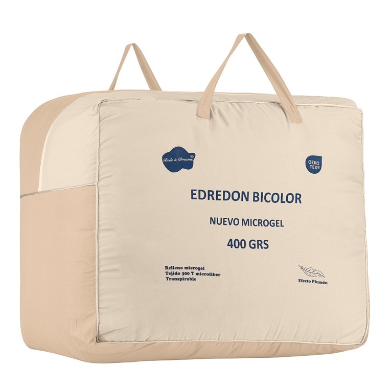 GOTEXTIL | Edredón nórdico bicolor Microgel 400gr BEDS&DREAMS – Suavidad, calidez y confort premium