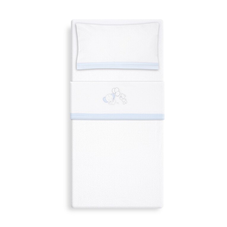 GOTEXTIL | Tríptico Cuna Coralina Interbaby 30209 Oso Elefante Globos + Broche – Suavidad y Calor para el Bebé