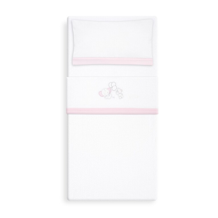 GOTEXTIL | Tríptico Cuna Coralina Interbaby 30209 Oso Elefante Globos + Broche – Suavidad y Calor para el Bebé