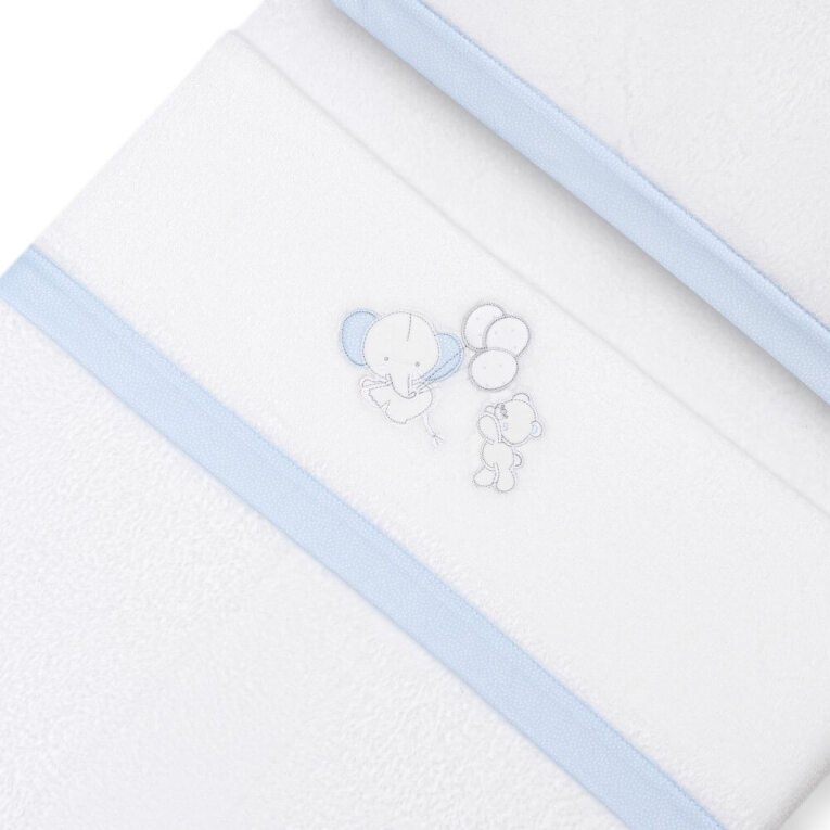 GOTEXTIL | Tríptico Cuna Coralina Interbaby 30209 Oso Elefante Globos + Broche – Suavidad y Calor para el Bebé