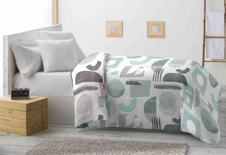 GOTEXTIL | Nórdico Elva Rosa Miracle – Diseño geométrico reversible con estilo y confort