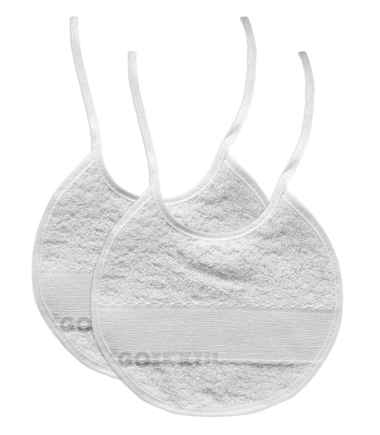GOTEXTIL | Pack 2 Baberos con Panamá para Bordar Punto de Cruz INTERBABY 20x20 cm – Personaliza con amor