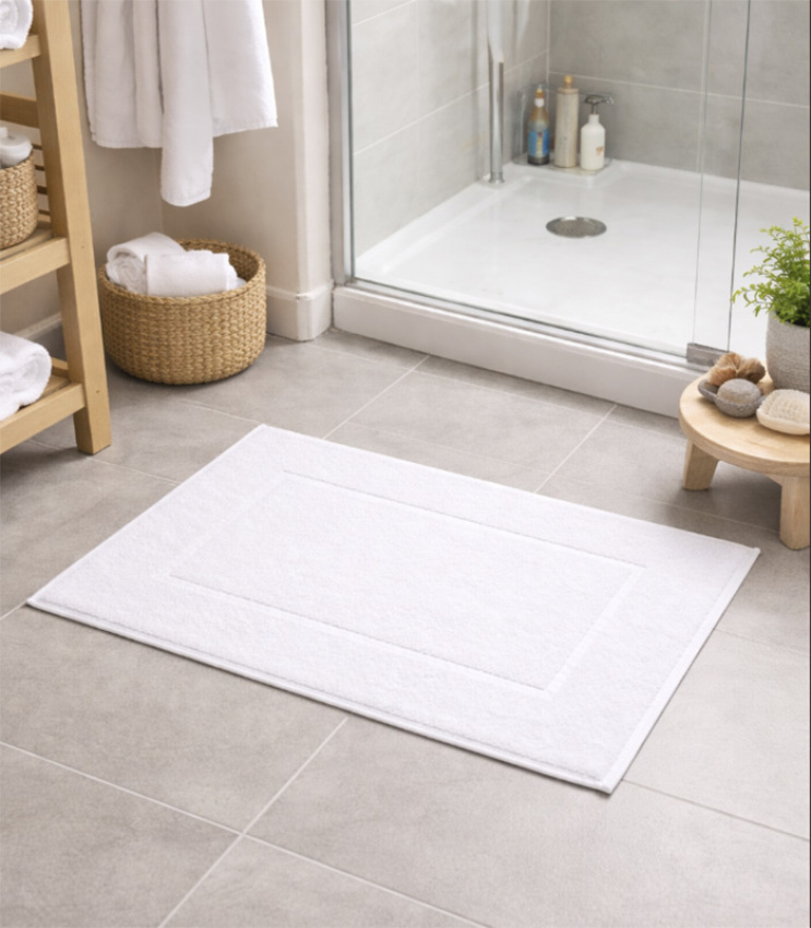 GOTEXTIL | Alfombra de Baño Trovador VENUS 100% Algodón – Máxima Absorción, Suave y Resistente