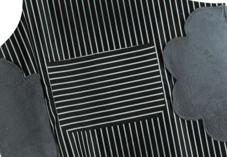 GOTEXTIL | Delantal de Cocina a Rayas Ideal Textil 70x80 cm con Secamanos de Rizo Integrado 7579