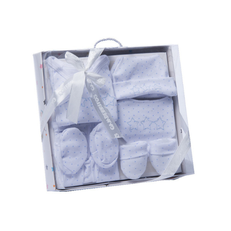 GOTEXTIL | Conjunto Primeras Puestas Bebé 5 Piezas Algodón Gamberritos 10273