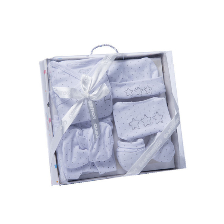 GOTEXTIL | Conjunto Primeras Puestas Bebé 5 Piezas Algodón Gamberritos 10273