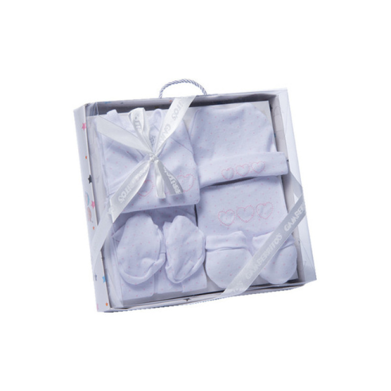 GOTEXTIL | Conjunto Primeras Puestas Bebé 5 Piezas Algodón Gamberritos 10273