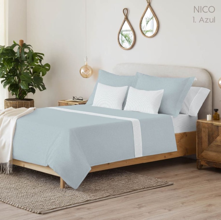 GOTEXTIL | Juego de sábanas Serena Cotton Luxe NICO Catotex 100% algodón 150 hilos