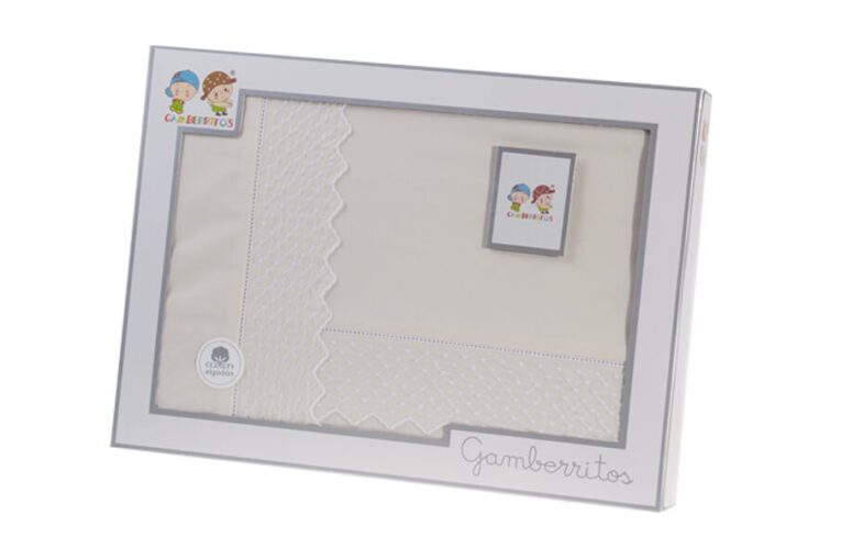 GOTEXTIL | Juego de sábanas coche algodón 100% Gamberritos 11062